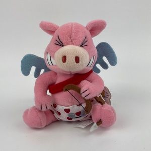 VTG Meanies Valentines Stupid Cupig Plush Stuffed Animal Toy 6”
